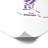 Running man and girl poster (Ecke)