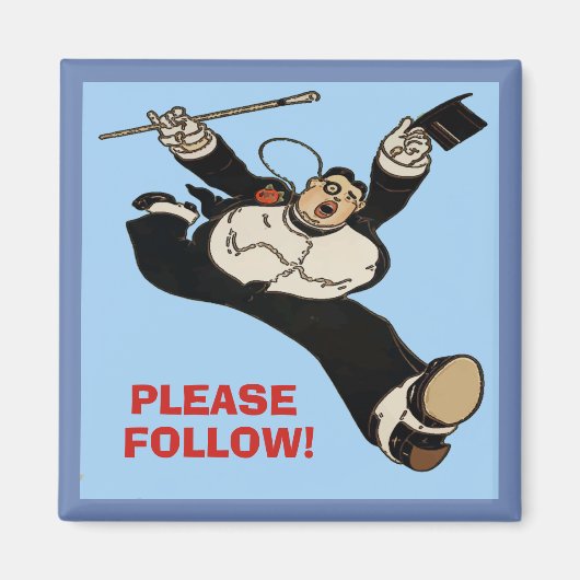 Running Man, bearbeiten Text Magnet (Vorne)