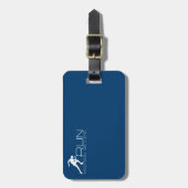 Running Man Gepäckanhänger (Vorderseite vertikal)