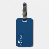 Running Man Gepäckanhänger (Rückseite vertikal)