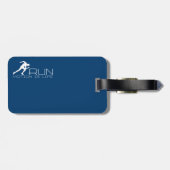 Running Man Gepäckanhänger (Rückseite horizontal)