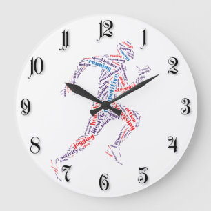 Running Man Große Wanduhr