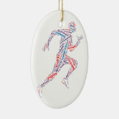 Running Man Keramik Ornament (Rechts)