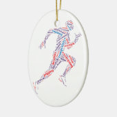 Running Man Keramik Ornament (Links)