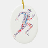 Running Man Keramik Ornament (Hinten)