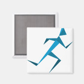 Running Man Magnet (Vorderseite/Rückseite)