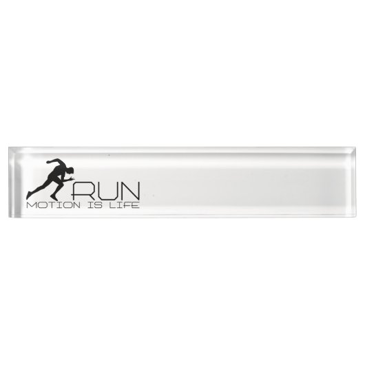 Running Man Namensplakette (Vorderseite)