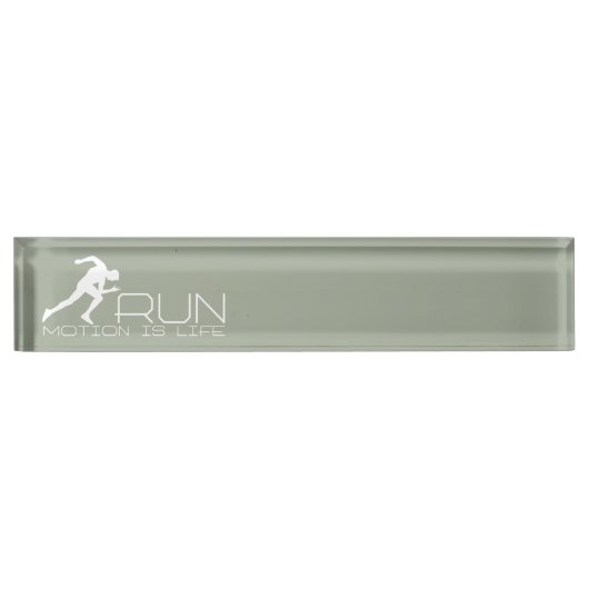 Running Man Namensplakette (Vorderseite)