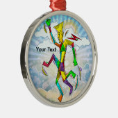 Running Man Ornament Aus Metall (Rechts)