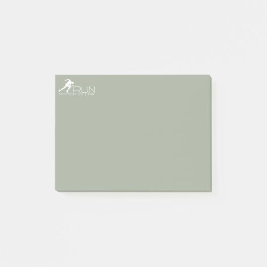Running Man Post-it Klebezettel (Vorderseite)