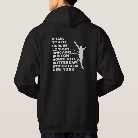 Running Marathon Citys  Hoodie (Rückseite)