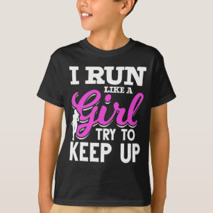 Running Marathon Girl Athlete Runner T-Shirt