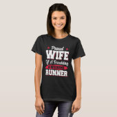 Running Marathon Joggen Runner Ehefrau T-Shirt (Vorne ganz)