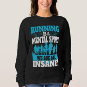 Running men Marathoner Runner Coach XC Running Sweatshirt (Vorderseite)