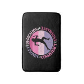 Running Mindset - Girly Runner Endurner Quote Badematte (Vorderseite Vertikal)