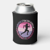 Running Mindset - Girly Runner Endurner Quote Dosenkühler (Kanne Rückseite)