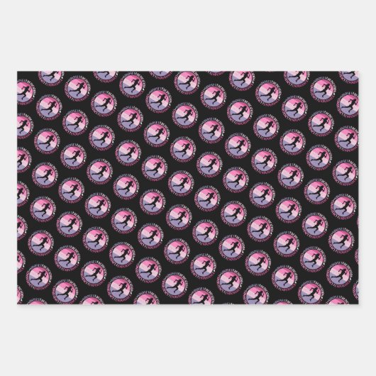 Running Mindset - Girly Runner Endurner Quote Geschenkpapier Set (Vorderseite 3)