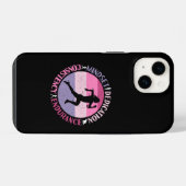 Running Mindset - Girly Runner Endurner Quote iPhone Hülle (Rückseite (Horizontal))