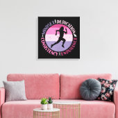 Running Mindset - Girly Runner Endurner Quote Leinwanddruck (Insitu (Wohnzimmer))