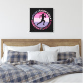 Running Mindset - Girly Runner Endurner Quote Leinwanddruck (Insitu (Schlafzimmer))