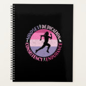 Running Mindset - Girly Runner Endurner Quote Planer (Vorderseite)