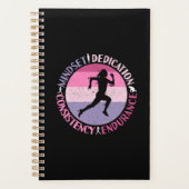 Running Mindset - Girly Runner Endurner Quote Planer (Vorderseite)