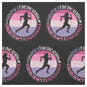 Running Mindset - Girly Runner Endurner Quote Stoff (Muster)