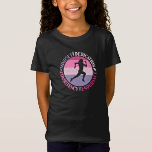 Running Mindset - Girly Runner Endurner Quote T-Shirt