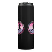 Running Mindset - Girly Runner Endurner Quote Thermosbecher (Rückseite)