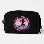 Running Mindset - Girly Runner Endurner Quote Waschbeutel (Vorderseite)