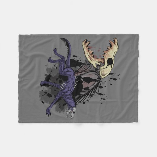 Running Monster Fleecedecke (Vorderseite (Horizontal))