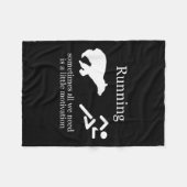 Running. Motivation Fleecedecke (Vorderseite (Horizontal))