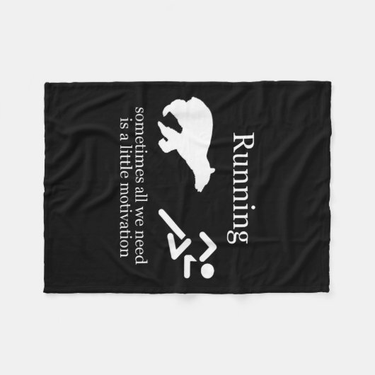 Running. Motivation  Fleecedecke (Vorderseite (Horizontal))