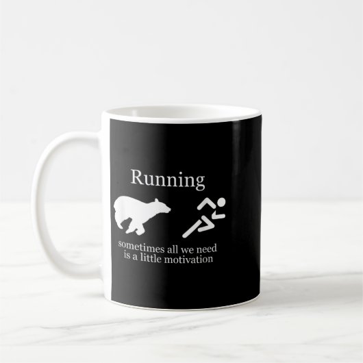 Running. Motivation  Kaffeetasse (Links)