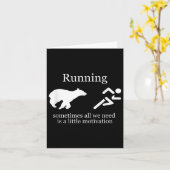 Running. Motivation  Karte (Gelbe Blume)