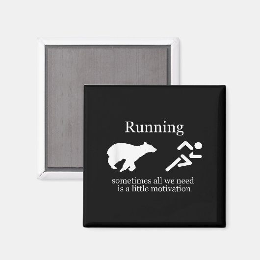 Running. Motivation  Magnet (Vorderseite/Rückseite)