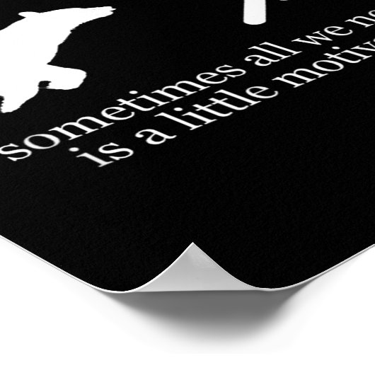 Running. Motivation  Poster (Ecke)