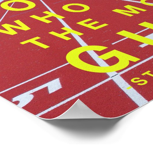 Running Motivation Poster Steve Prefontaine (Ecke)