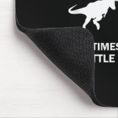 Running Motivation Raptor Chase Funny Dinosaur  Mousepad (Ecke)