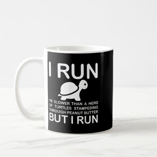 Running Motivation Turtle  Kaffeetasse (Links)