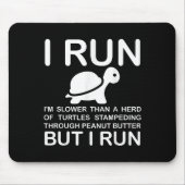 Running Motivation Turtle Mousepad (Vorne)