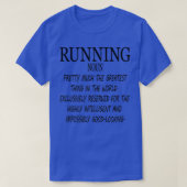 Running noun Funny Definition Funny T-Shirt (Design vorne)