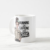 Running On Coffee And Chaos Kaffeetasse (Vorderseite Links)