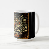 Running On Coffee – Caffeinated Humor Survival Kaffeetasse (VorderseiteRechts)
