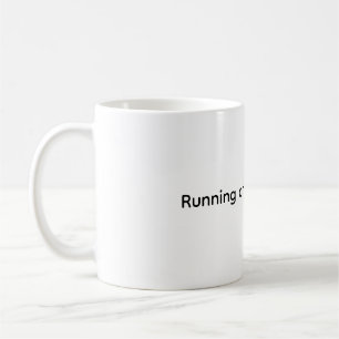"Running on Coffee & WiFi" Funny Coffee Tasse