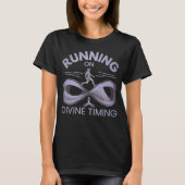 Running on Divine Timing Christian Running Shirt – (Vorderseite)