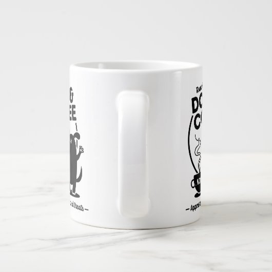 Running on Dogs and Coffee Jumbo-Tasse (Rückseite)