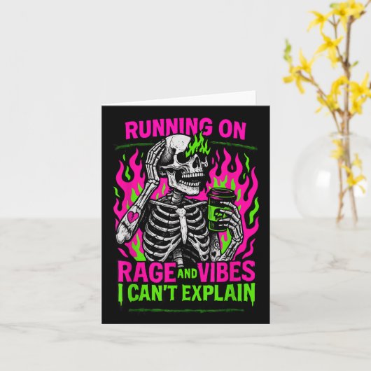 Running On Rage And Vibes I Can't Explain Karte (Gelbe Blume)