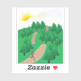 Running Outdoors Aufkleber