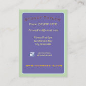 Running Painted Turtle Visitenkarte (Rückseite)